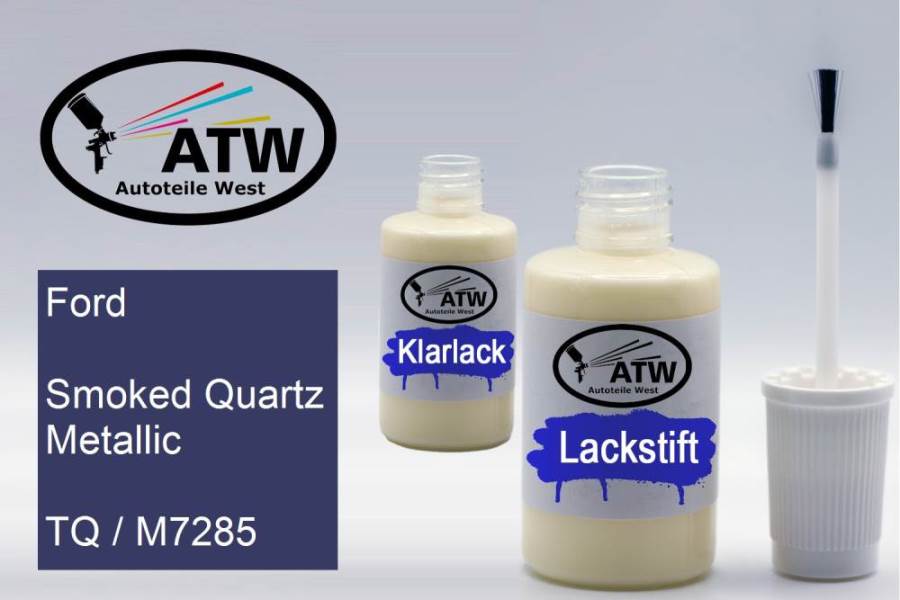 Ford, Smoked Quartz Metallic, TQ / M7285: 20ml Lackstift + 20ml Klarlack - Set, von ATW Autoteile West.